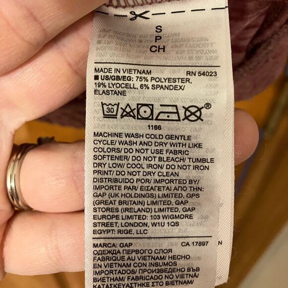 Gapfit Breathe Maternity Tie-hem Top Womens Small Active‎ Athleisure Pregnancy - Picture 6 of 7